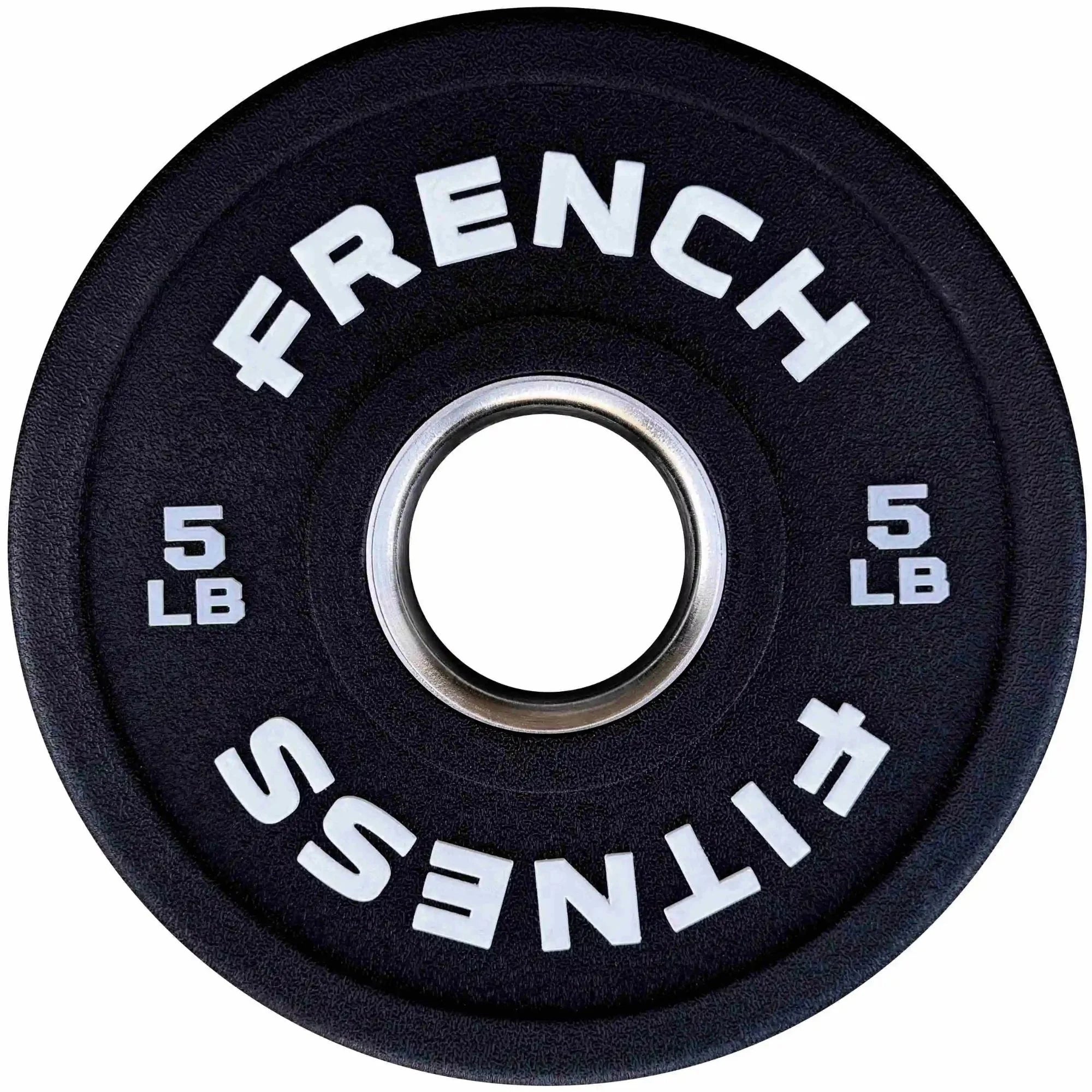 French Fitness Competition Urethane Bumper Plate 5 lb Black (New)