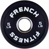 French Fitness Competition Urethane Bumper Plate 5 lb Black (New) Image 2