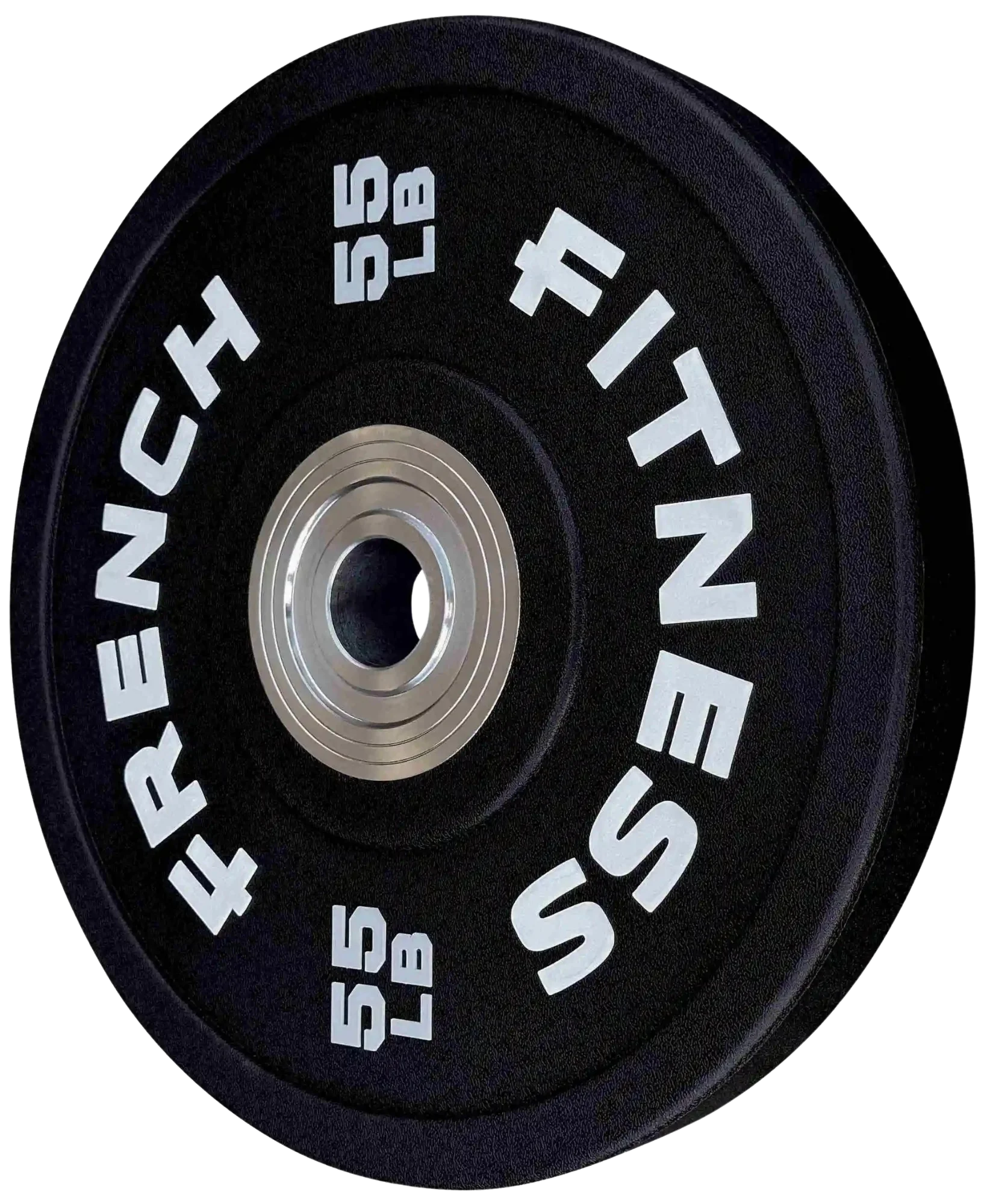 French Fitness Competition Urethane Bumper Plate 55 lb Black (New)