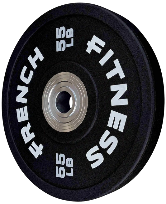 French Fitness Competition Urethane Bumper Plate 55 lb Black (New)