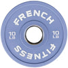 French Fitness Competition Urethane Bumper Plate 10 lb Colored (Grey) (New)