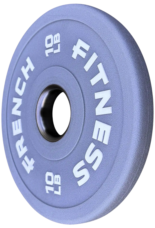 French Fitness Competition Urethane Bumper Plate 10 lb Colored (Grey) (New)