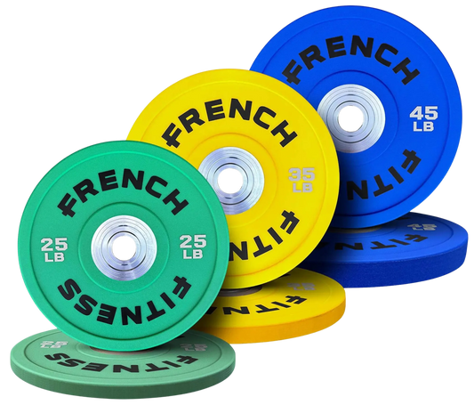French Fitness Competition Urethane Bumper Plate 210 lb Colored (New)
