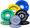 French Fitness Competition Urethane Bumper Plate 260 lb Colored (New) Image