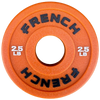 French Fitness Competition Urethane Bumper Plate 2.5 lb Colored (Orange) (New) Image