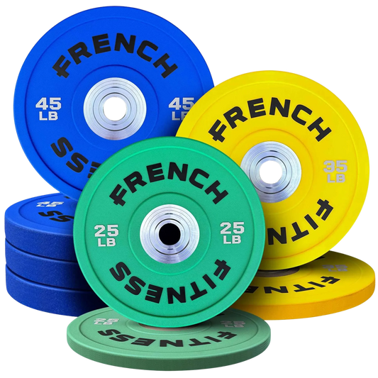 French Fitness Competition Urethane Bumper Plate 300 lb Colored (New)