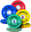 French Fitness Competition Urethane Bumper Plate 320 lb Colored (New) Image