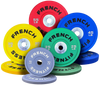 French Fitness Competition Urethane Bumper Plate 340 lb Colored (New)