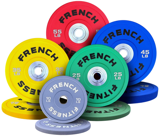 French Fitness Competition Urethane Bumper Plate 340 lb Colored (New)