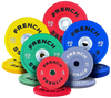 French Fitness Competition Urethane Bumper Plate 350 lb Colored (New) Image