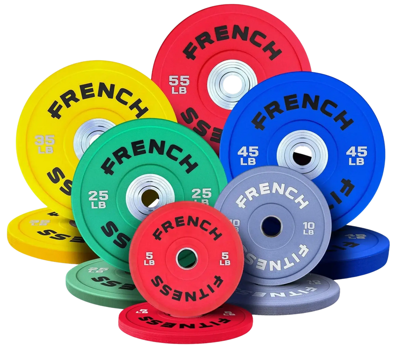 French Fitness Competition Urethane Bumper Plate 350 lb Colored (New) Image