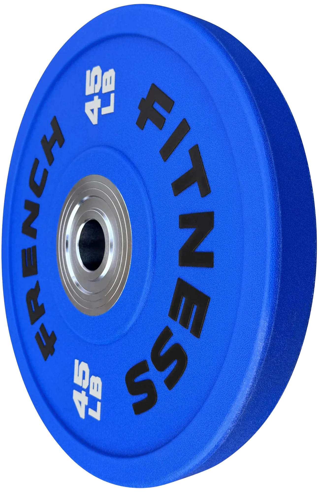 French Fitness Competition Urethane Bumper Plate 45 lb Colored (Blue) (New)
