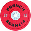 French Fitness Competition Urethane Bumper Plate 55 lb Colored (Red) (New)