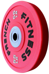 French Fitness Competition Urethane Bumper Plate 55 lb Colored (Red) (New)