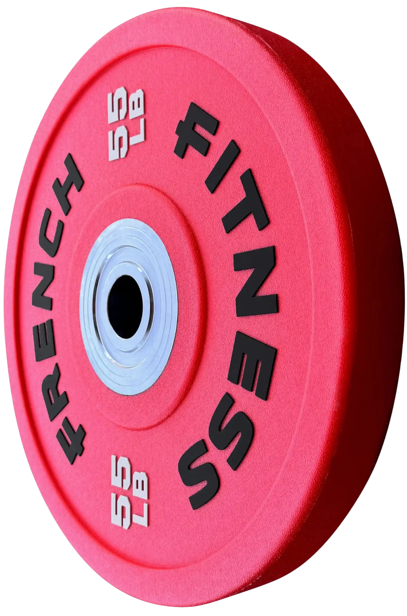 French Fitness Competition Urethane Bumper Plate 55 lb Colored (Red) (New)