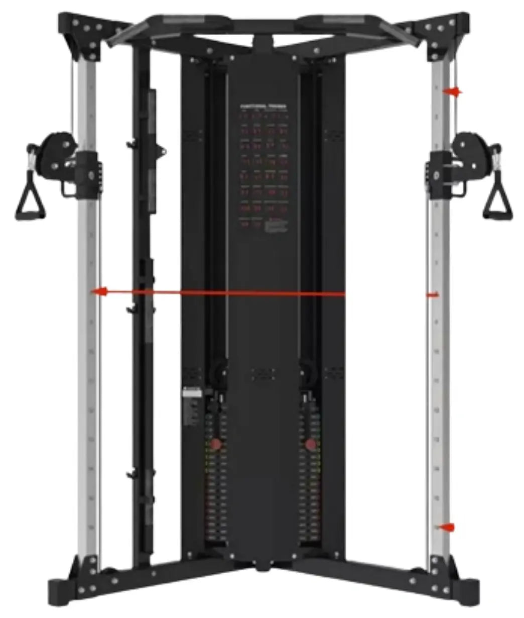 French Fitness DAP50 Dual Adjustable Pulley - 83" Tall (New)