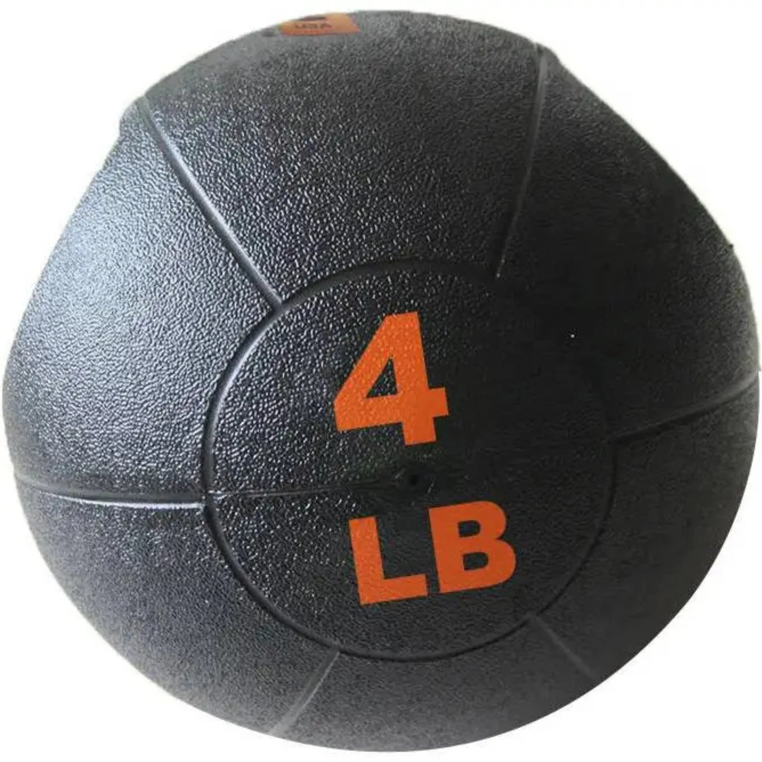 Dual Grip Medicine Ball w/Handles 4 lb French Fitness - Front View
