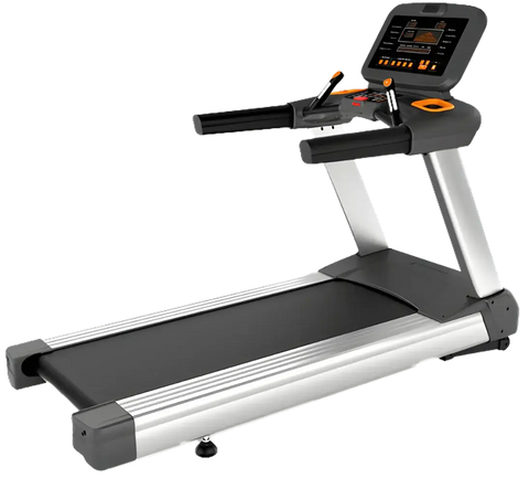 French Fitness E320T Elliptical Trainer w/10" Touch Console (New) - Angled view