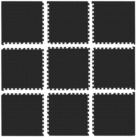 French Fitness - 24" x 24" Eva Interlocking Tiles (New) - Layout  View