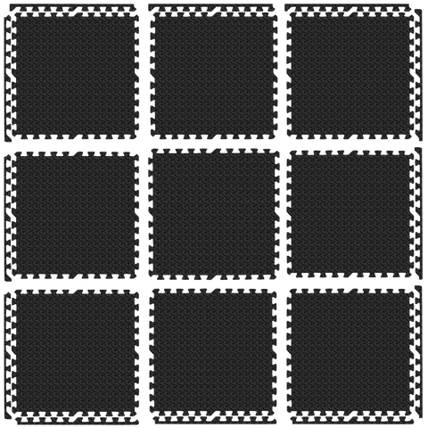 French Fitness - 24" x 24" Eva Interlocking Tiles (New) - Layout View