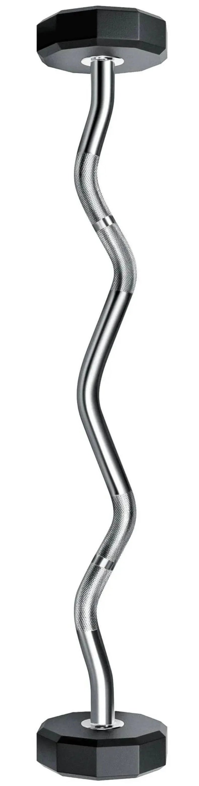 French Fitness EZ Curl Urethane Barbell Bar Set of 5 (20-60 lbs) (New)