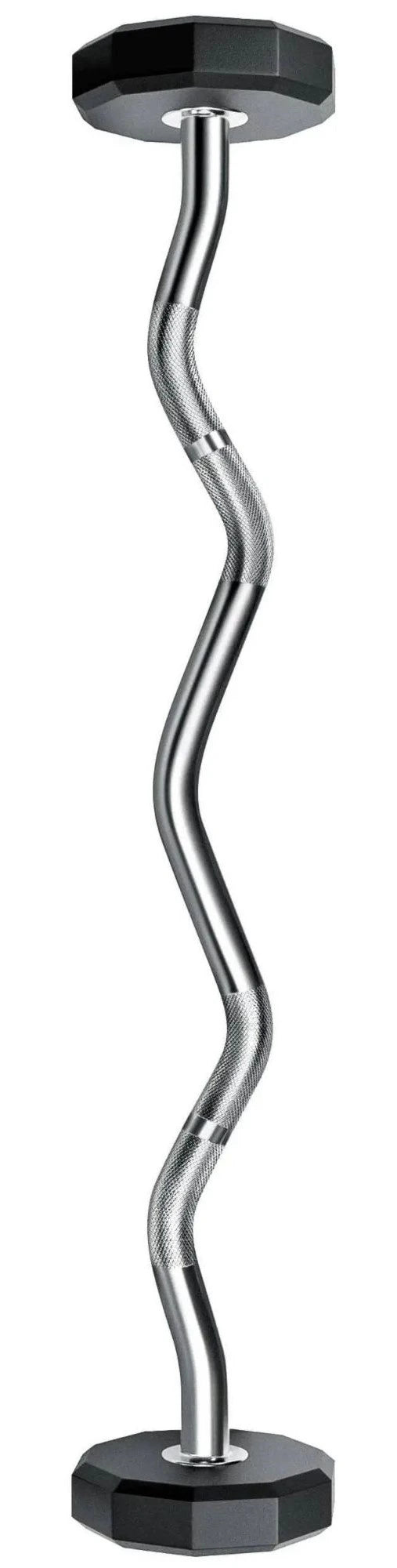 French Fitness EZ Curl Urethane Barbell Bar Set of 5 (25-65 lbs) (New)