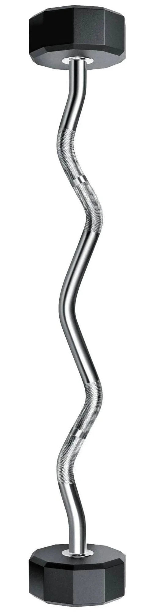 French Fitness EZ Curl Urethane Barbell Bar Set of 5 (25-65 lbs) (New)