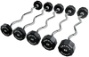 French Fitness EZ Curl Urethane Barbell Bar Set of 5 (25-65 lbs) (New)