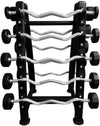 French Fitness EZ Curl Urethane Barbell Bar Set, 20-110 lbs (New) Image 3
