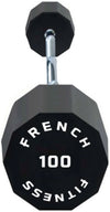 French Fitness EZ Curl Urethane Barbell 100 lbs - Single (New)
