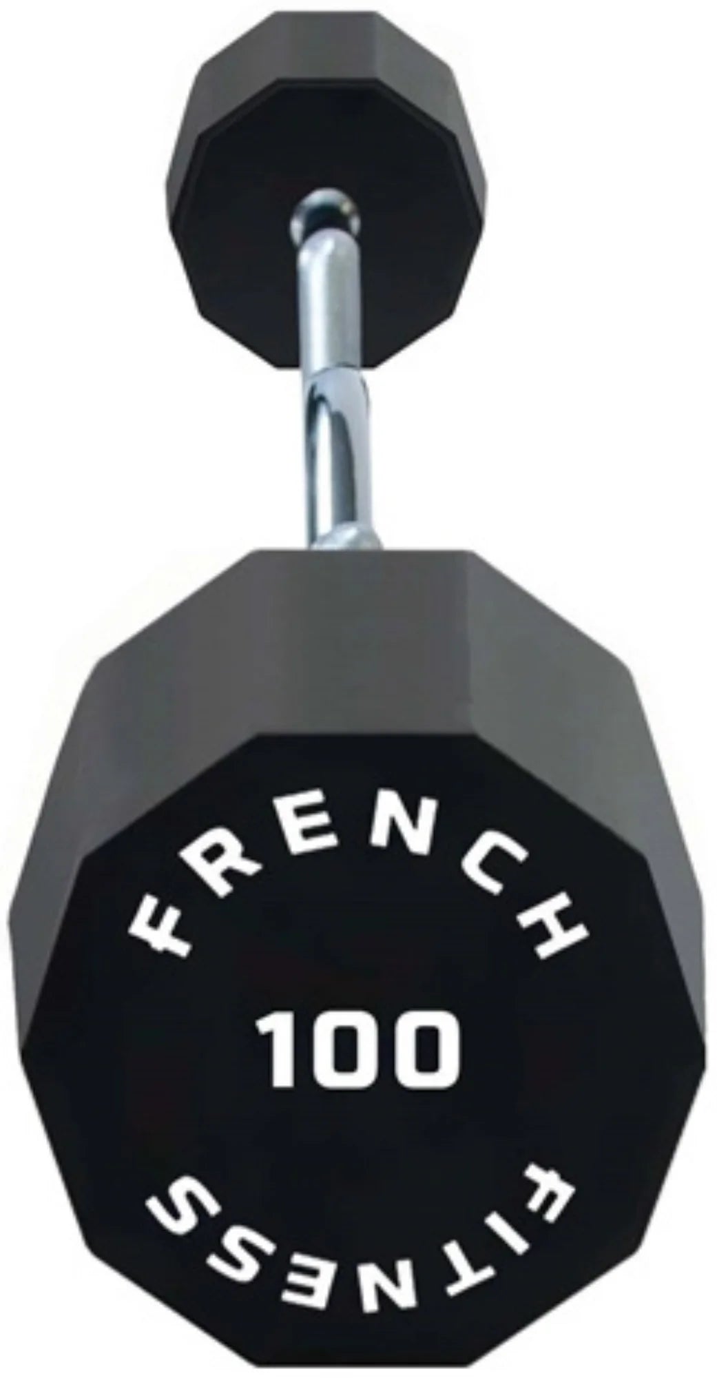 French Fitness EZ Curl Urethane Barbell 100 lbs - Single (New)
