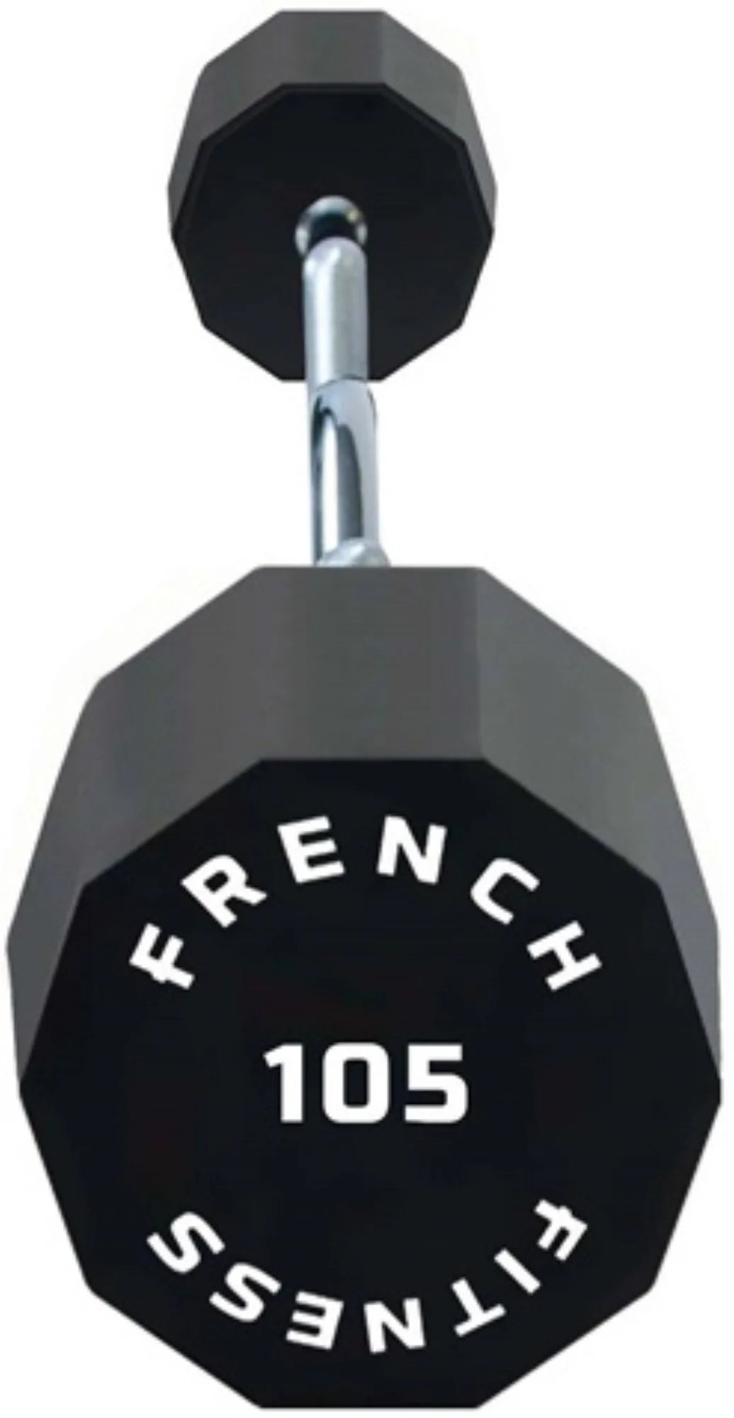 French Fitness EZ Curl Urethane Barbell 105 lbs - Single (New)