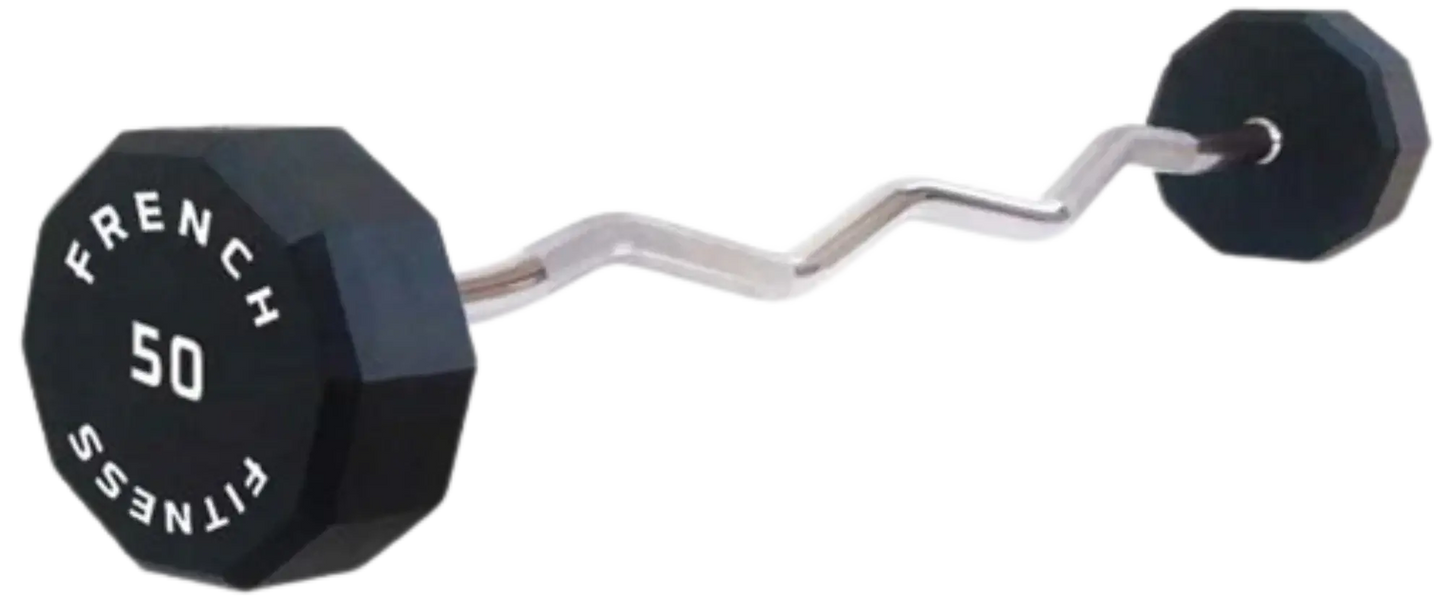 French Fitness EZ Curl Urethane Barbell 50 lbs - Single (New) Image