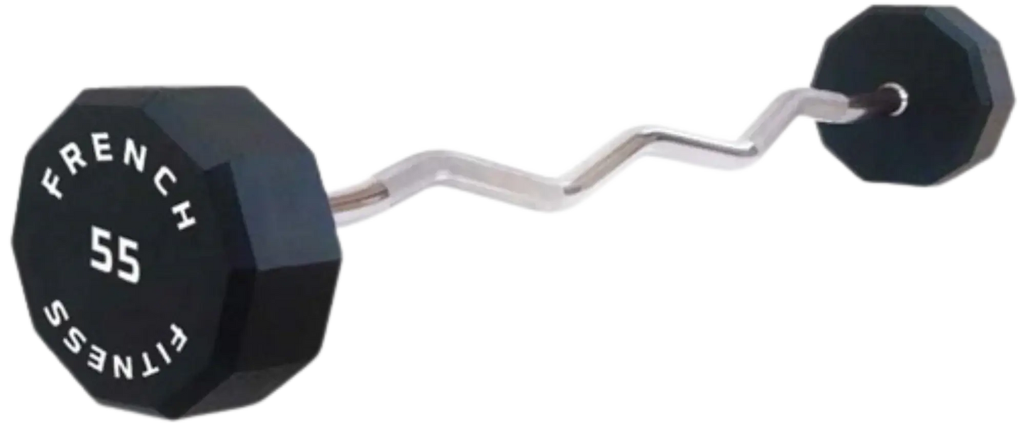 French Fitness EZ Curl Urethane Barbell 55 lbs - Single (New) Image