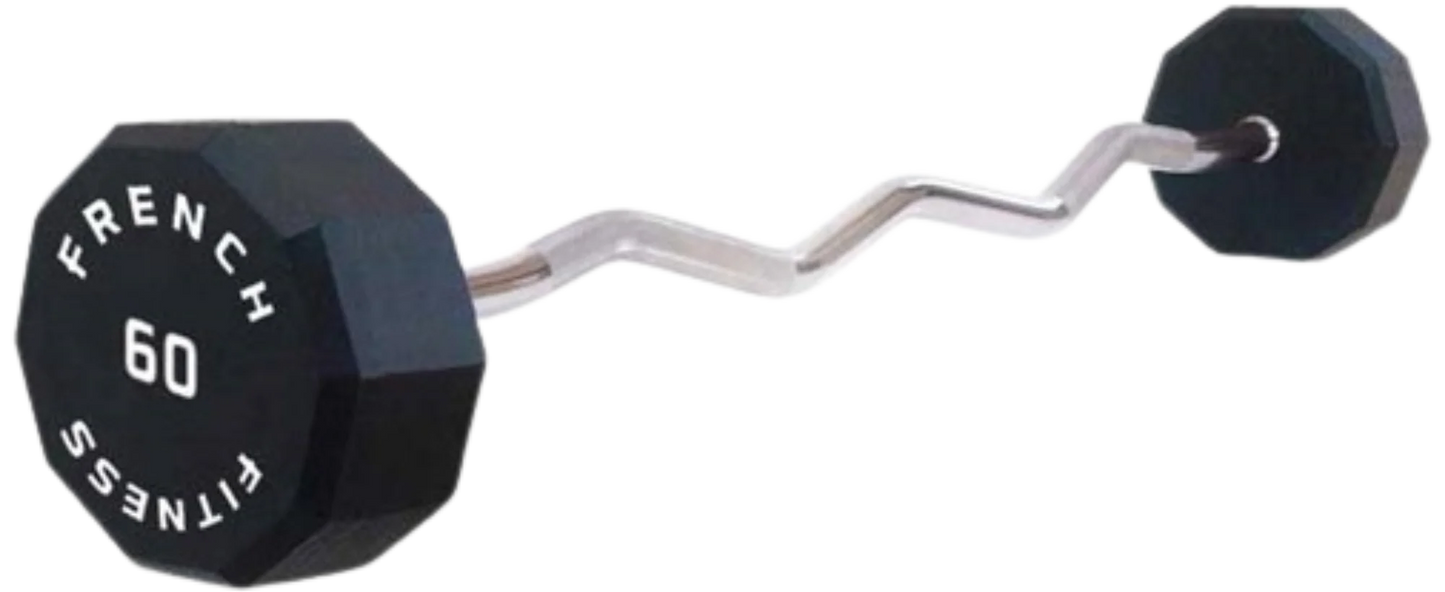 French Fitness EZ Curl Urethane Barbell 60 lbs - Single (New) Image