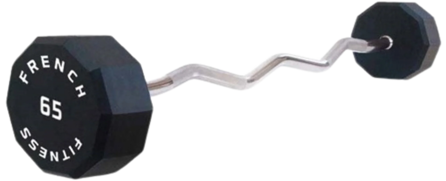 French Fitness EZ Curl Urethane Barbell 65 lbs - Single (New) Image