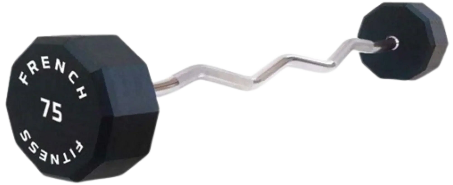 French Fitness EZ Curl Urethane Barbell 75 lbs - Single (New) Image