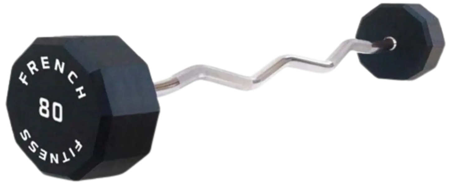 French Fitness EZ Curl Urethane Barbell 80 lbs - Single (New) Image