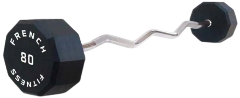 French Fitness EZ Curl Urethane Barbell 80 lbs - Single (New) Image