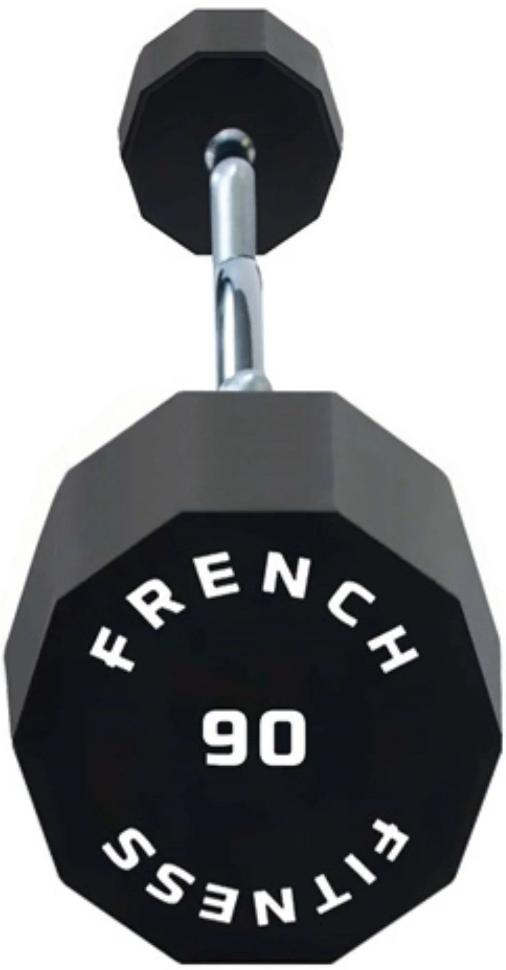 French Fitness EZ Curl Urethane Barbell 90 lbs - Single (New)