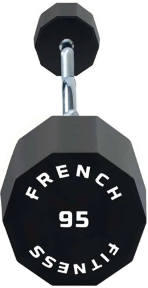 French Fitness EZ Curl Urethane Barbell 95 lbs - Single (New) Image 2