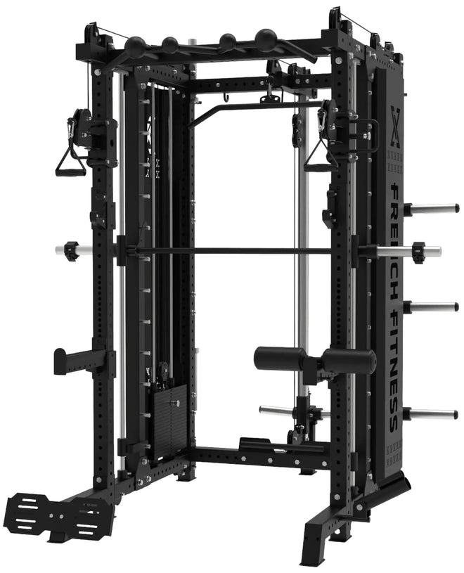 French Fitness FSR100 Commercial Functional Smith Rack System - Front View