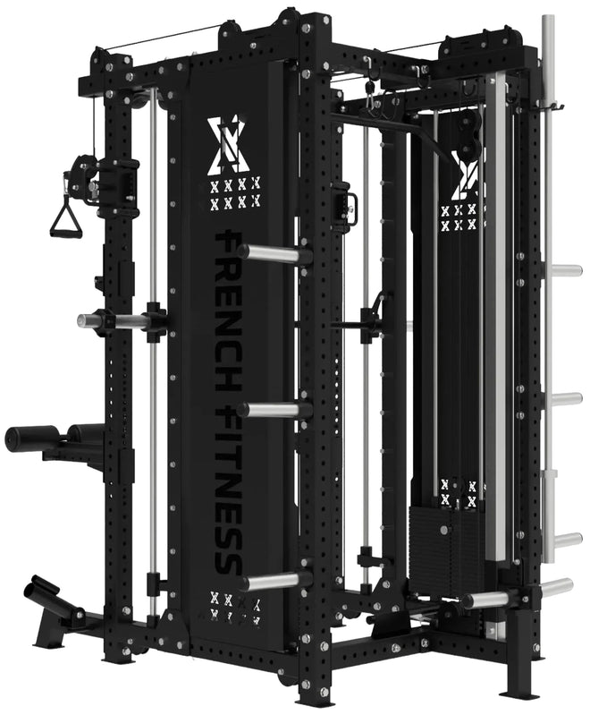 French Fitness FSR100 Commercial Functional Smith Rack System - Side View