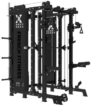 French Fitness FSR100 Commercial Functional Smith Rack System - Side View