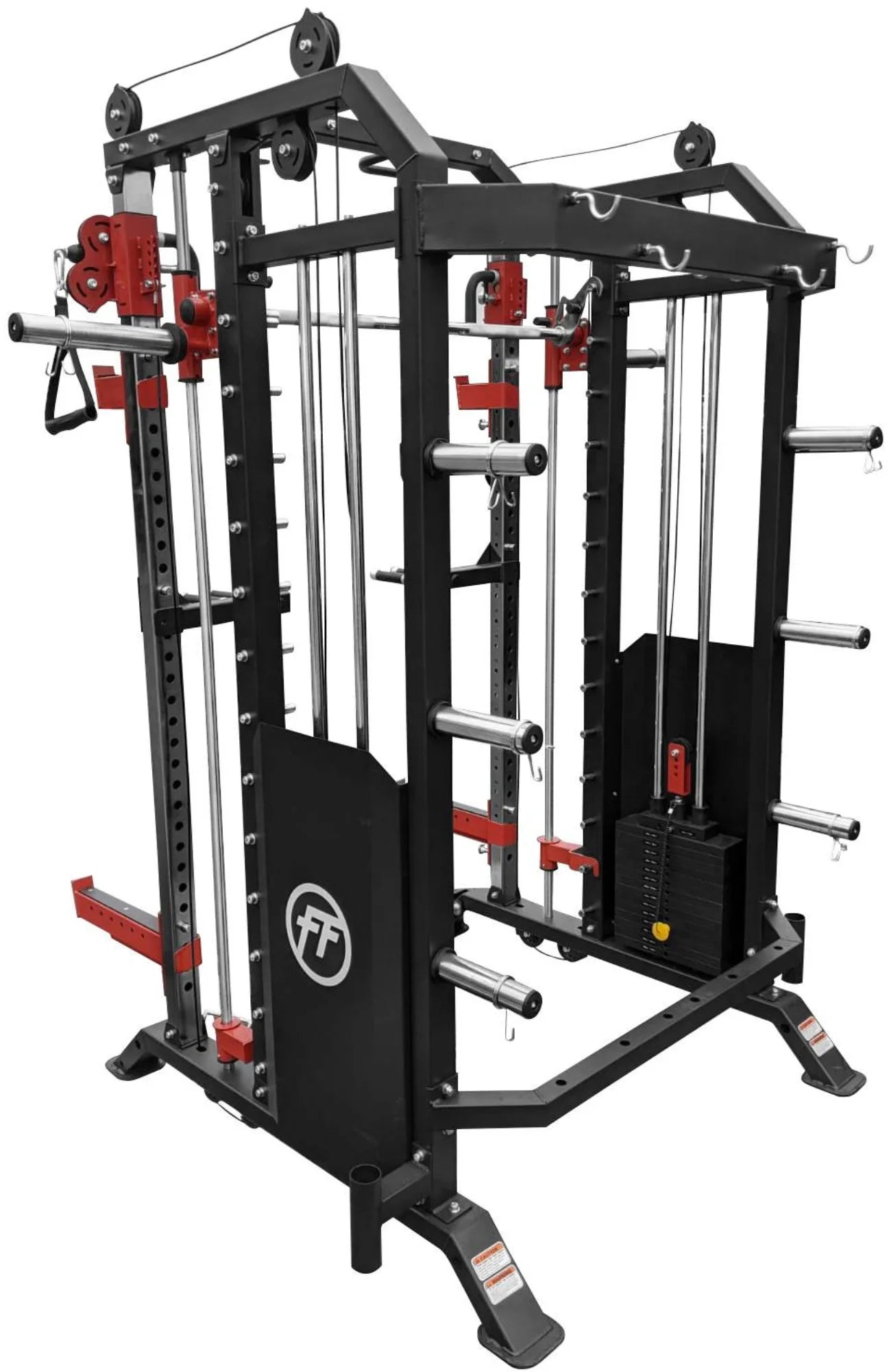 French Fitness FSR50 Dual Cable & Smith Rack Home Gym (New)