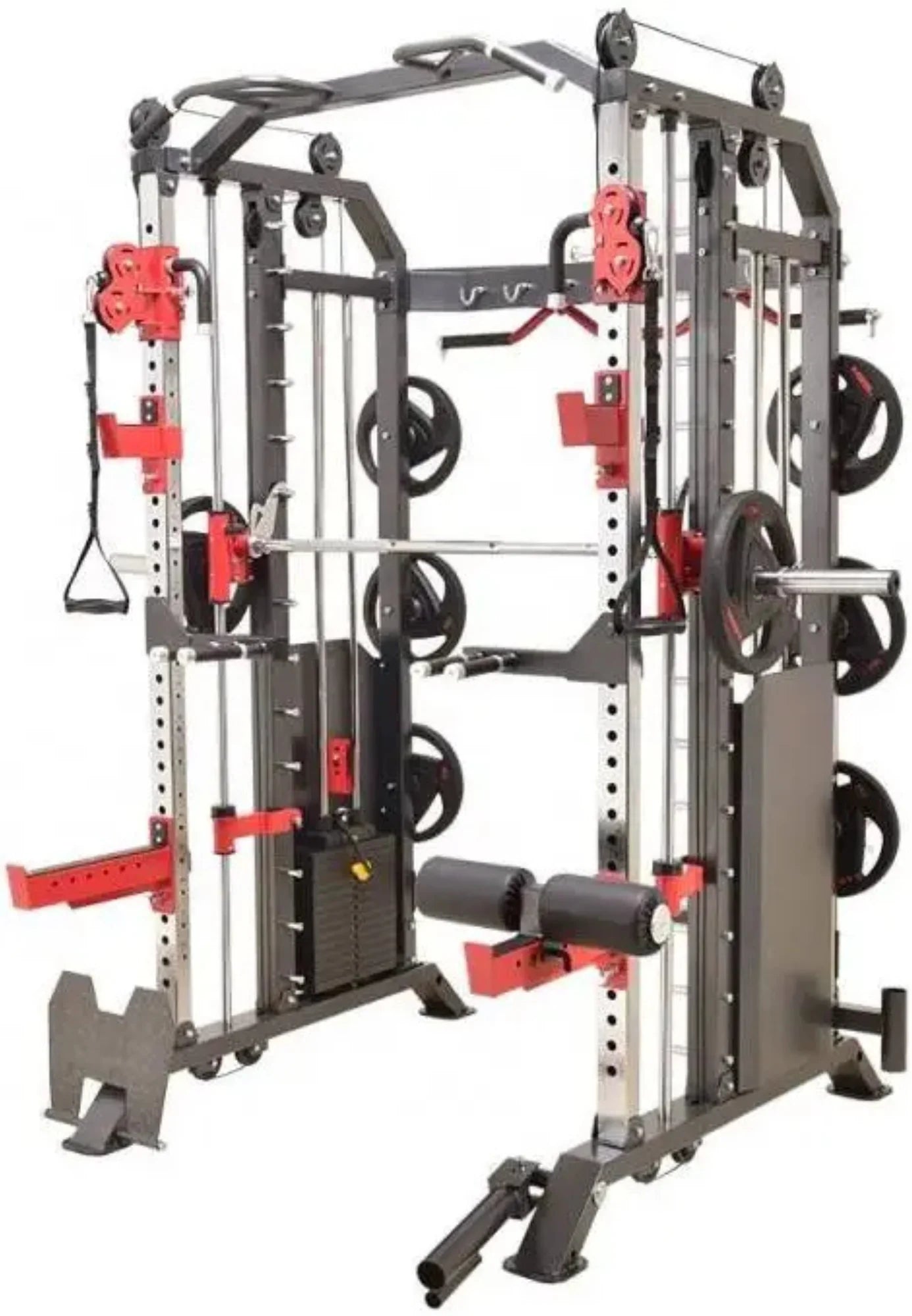 French Fitness FSR50 Dual Cable & Smith Rack Home Gym (New)
