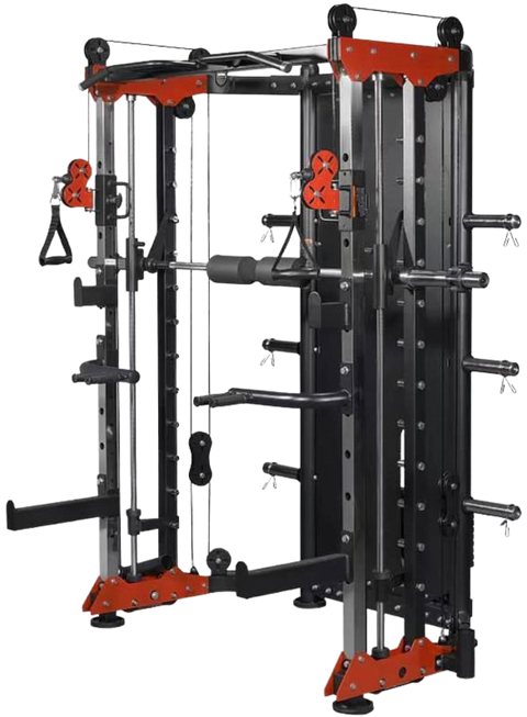 French Fitness FSR80 Functional Trainer Smith & Rack Gym System (New)