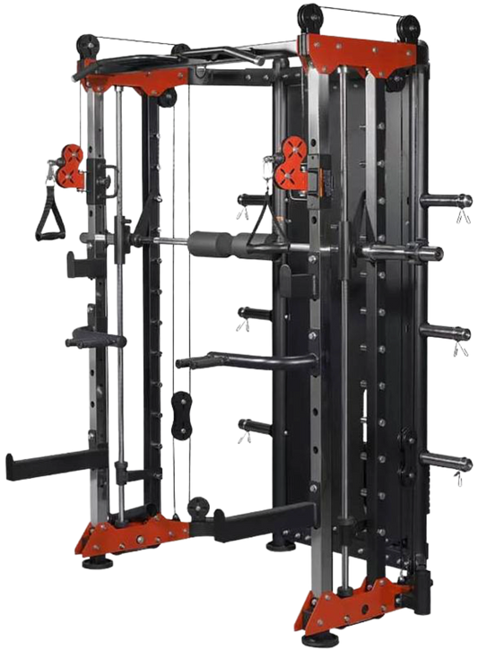 French Fitness FSR80 Functional Trainer Smith & Rack Gym System (New)