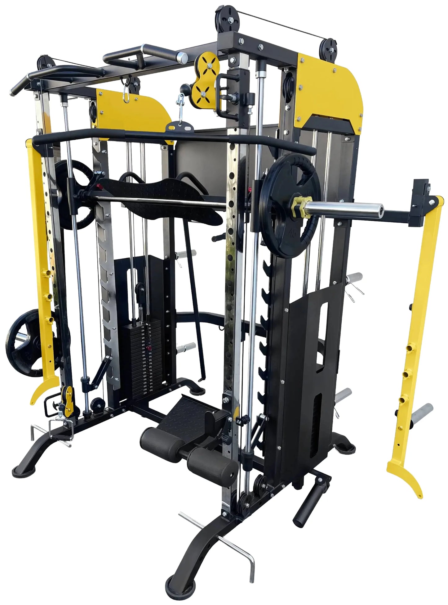 French Fitness FSR90 Functional Trainer Smith & Squat Rack Machine (New)