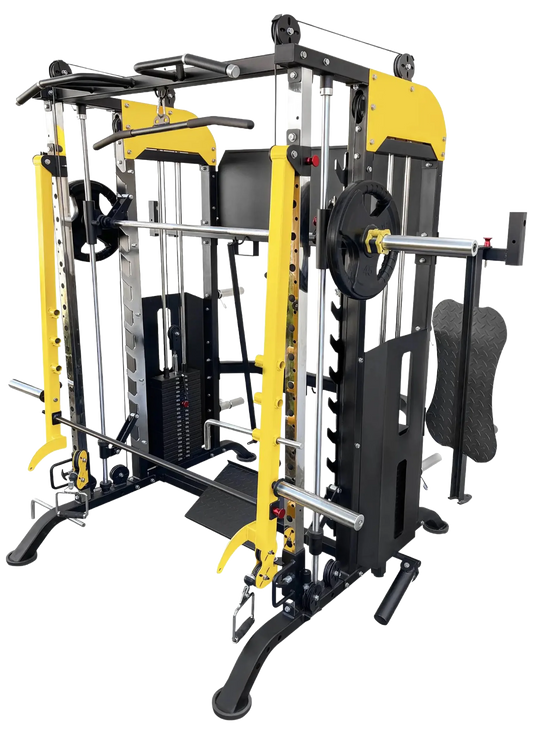 French Fitness FSR90 Functional Trainer Smith & Squat Rack Machine (New)